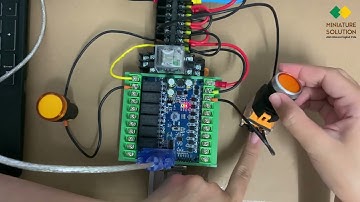 Digital INPUT Digital OUTPUT PLC FX2N ใช้งานกับ Program GX Work2