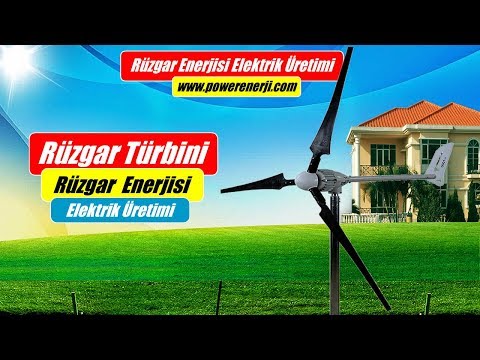 ELEKTRİK FATURASINA SON! Rüzgar Türbini Rüzgar Enerjisi Elektrik Üretimi