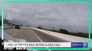 St. Pete police officer speaks out after close call with driver who didn't move over