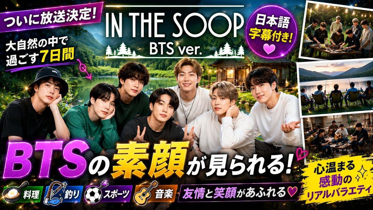 In the SOOP BTS ver.』日本語字幕付き放送決定！🌿#bts#btsarmy#kpop