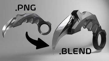 Blender 3.0 Combat knife modeling Timelapse
