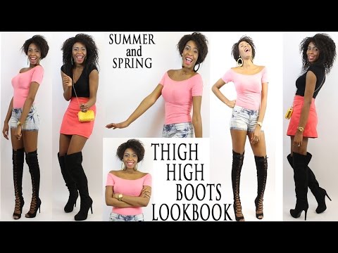 thigh high boots summer outfits