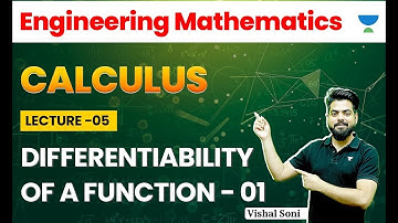 Differentiability of a Function | Part 1 | GATE 2025 | Vishal Soni
