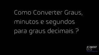 Como converter segundos para minutos e minutos para segundos?