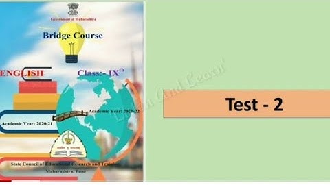 Std.9th English Bridge course Test -2