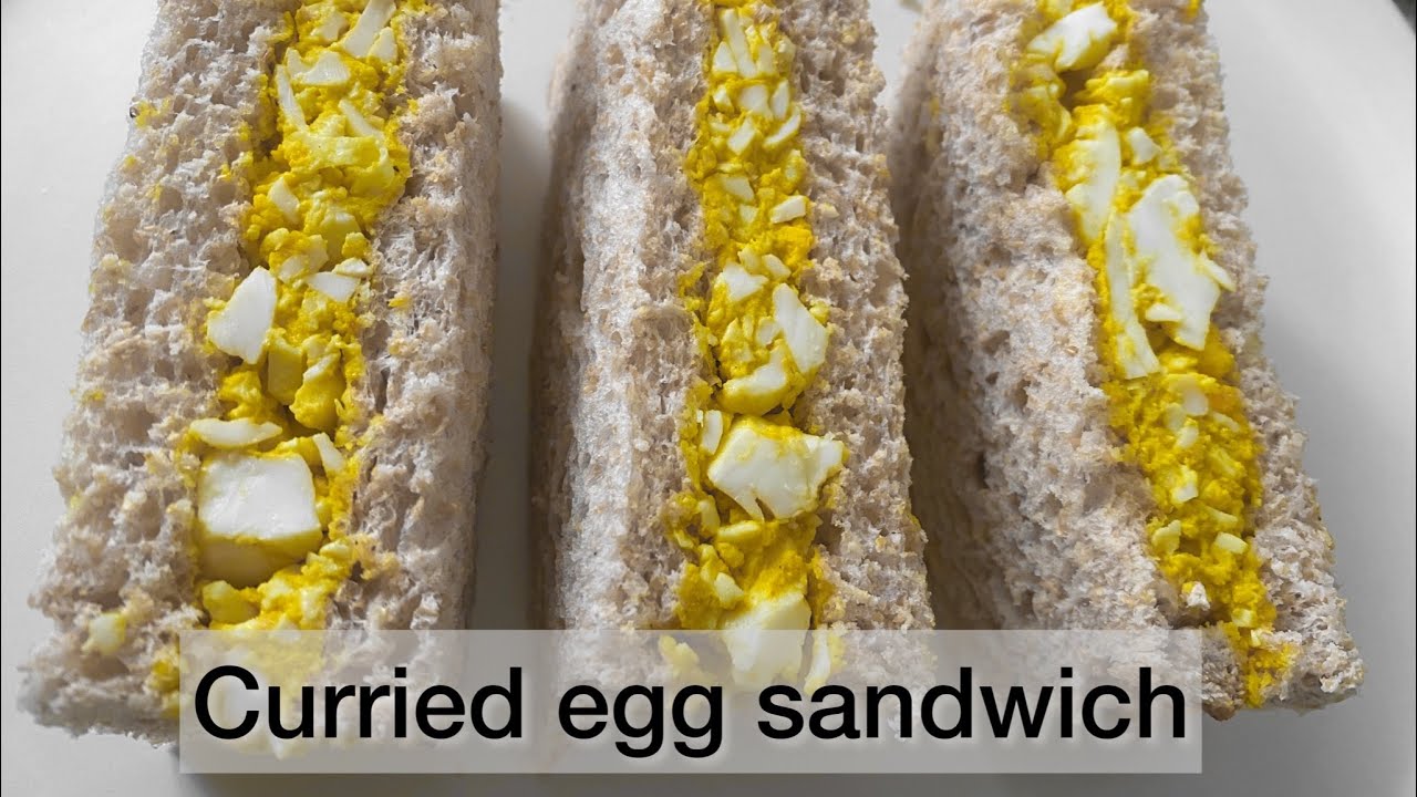 Easy curried egg sandwich (quick how to) YouTube