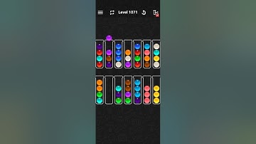 Ball Sort Color Water Puzzle Solution Level 1071