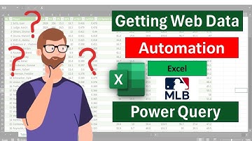 How to Scrape Web Data into Excel Using Power Query: MLB Dataset Example