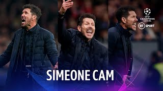 Simeone Cam: Atletico manager Diego Simeone kicked EVERY ball vs Liverpool