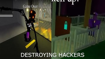 Destroying Hackers In Piggy (He Rage Quit)