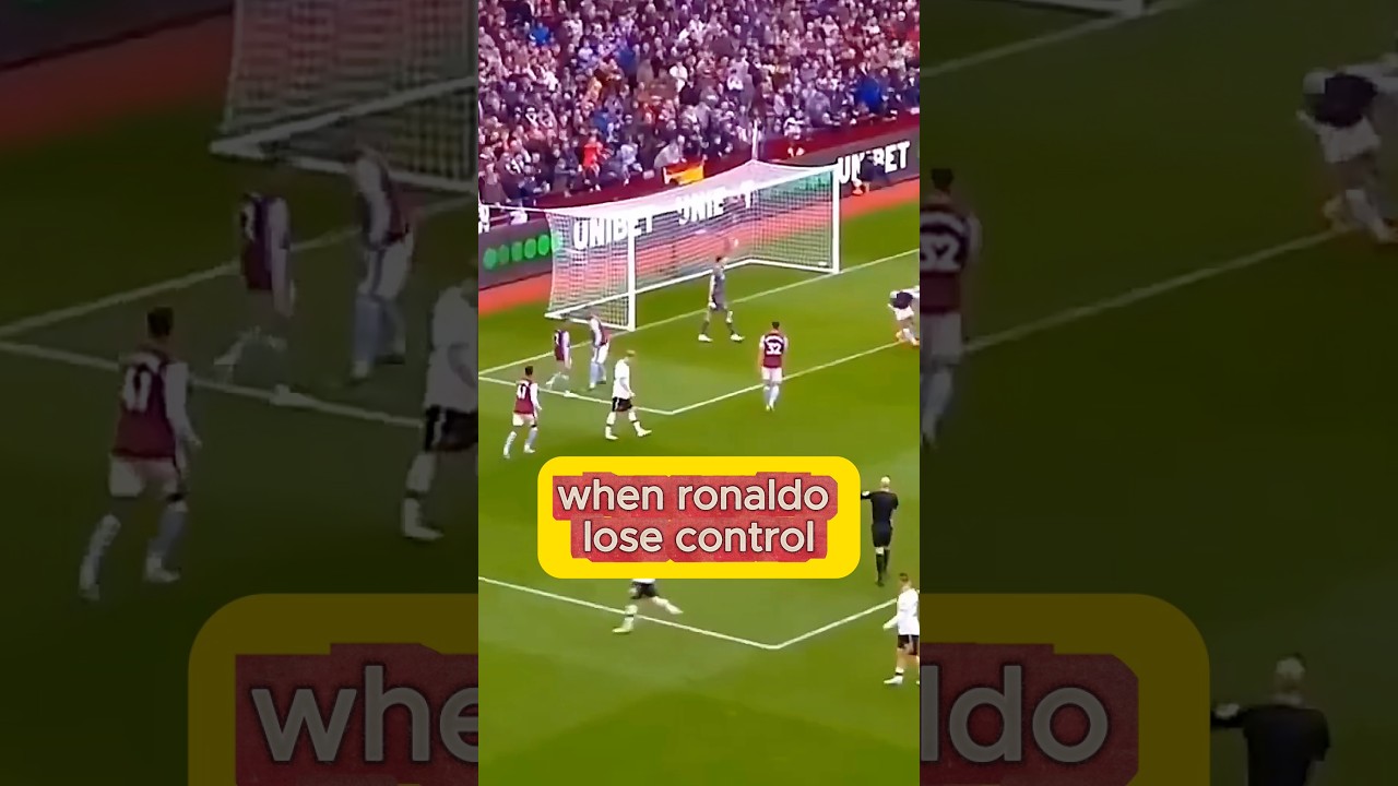 When Cristiano Ronaldo lose control 🫣😮‍💨 #shortvideo