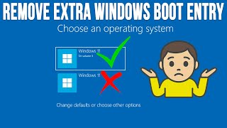 Windows Boot Menu Shows Two Os Entriesoptions? Heres The Fix