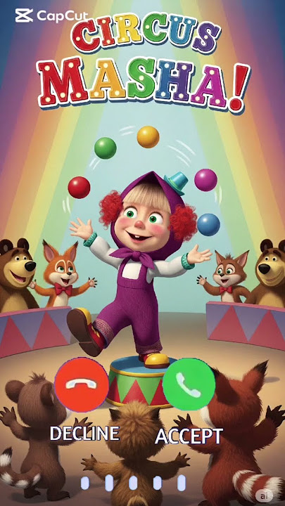 Masha's hilarious ringtone 🎶 #masha #funny #calling #shorts #trending #iphoneringtone #cartoon