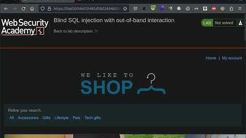 1.12 Lab: Blind SQL injection with out-of-band interaction | 2023