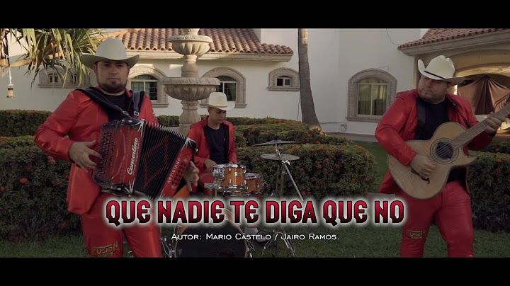 Que Nadie Te Diga Que No - Fusión Norteña