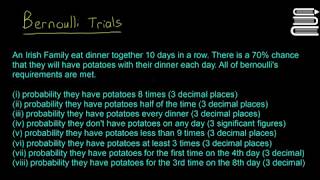 Leaving Cert Maths - Probability 18 - Bernoulli Trials 2