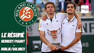 Roland-Garros 2021 : Herbert/Mahut-Bublik/Golubev - Le résumé