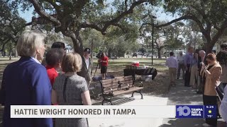 Hattie Wright honored in Tampa's MacFarlane Park