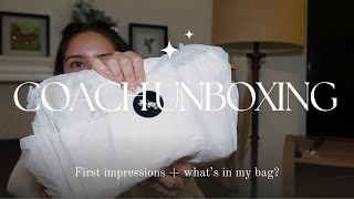 UNBOXING | COACH FLORAL SHOULDER BAG & WIMB