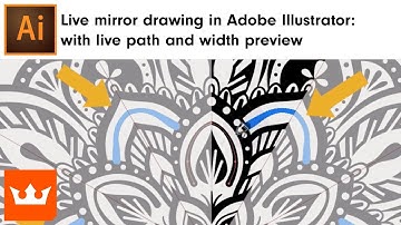 Live mirror drawing in Adobe Illustrator: live path and width preview | Sebastian Bleak