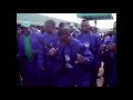 Zambian President Edgar Lungu dancing