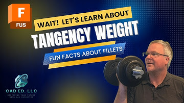 Tangency Weight and other options in the Fusion Fillet command
