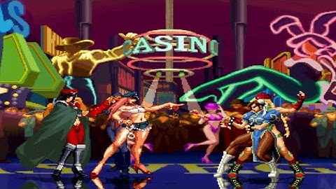 Poison and Ms.Bison vs Cammy and Chun Li