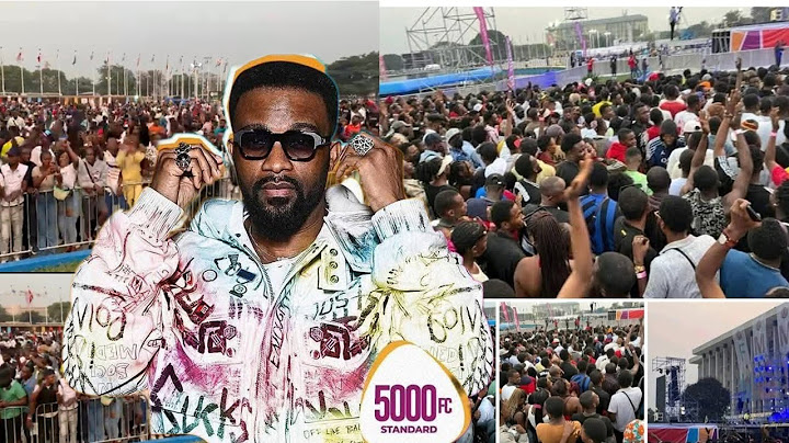 FALLY IPUPA - CONCERT ESPLANADE DU PALAIS DU PEUPLE À KINSHASA 30.000 FANS DÉBORDEMENT PLEIN PART1