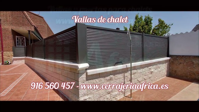 ✓ Vallas metálicas para chalets