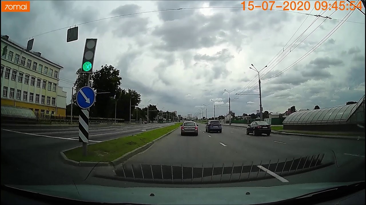 По городу Гомелю, от солнечной до центра, рынок и до аэродрома и обратно  Июль 2020 года  Республика