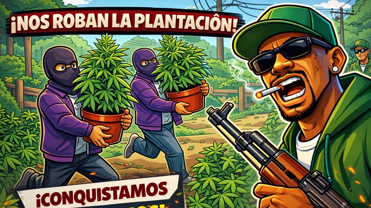 Nos roban la PLANTACIÓN de MARIHUANA | Neshy Roleplay