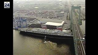 Action News archive: Chopper 6 of SS United States arriving in South Philadelphia in July 1996