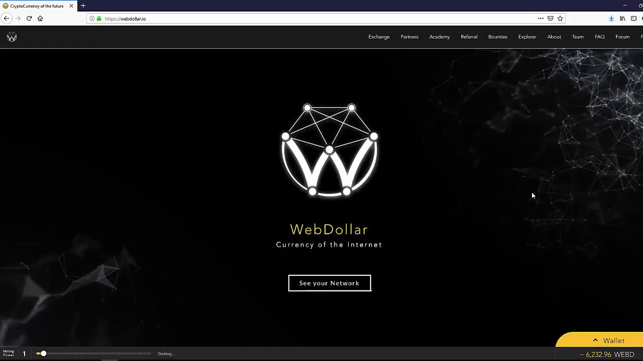 How To Create A Wallet For Webdollar Where To Receive Webd Coins Youtube