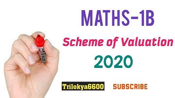 Mathematics-1B scheme of valuation 2020 public exam final Answer Key@Trilokya6600