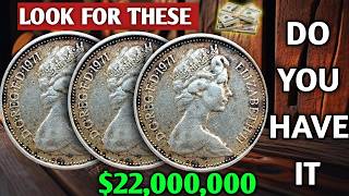 Top 3 Most RARE UK Elizabeth 5p New Pence Worth up to THOUSANDS! DO YOU HAVE ONE
