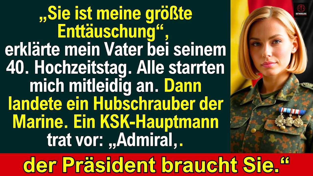 Mein Vater verspottete mich vor allen — bis der KSK-Helikopter landete