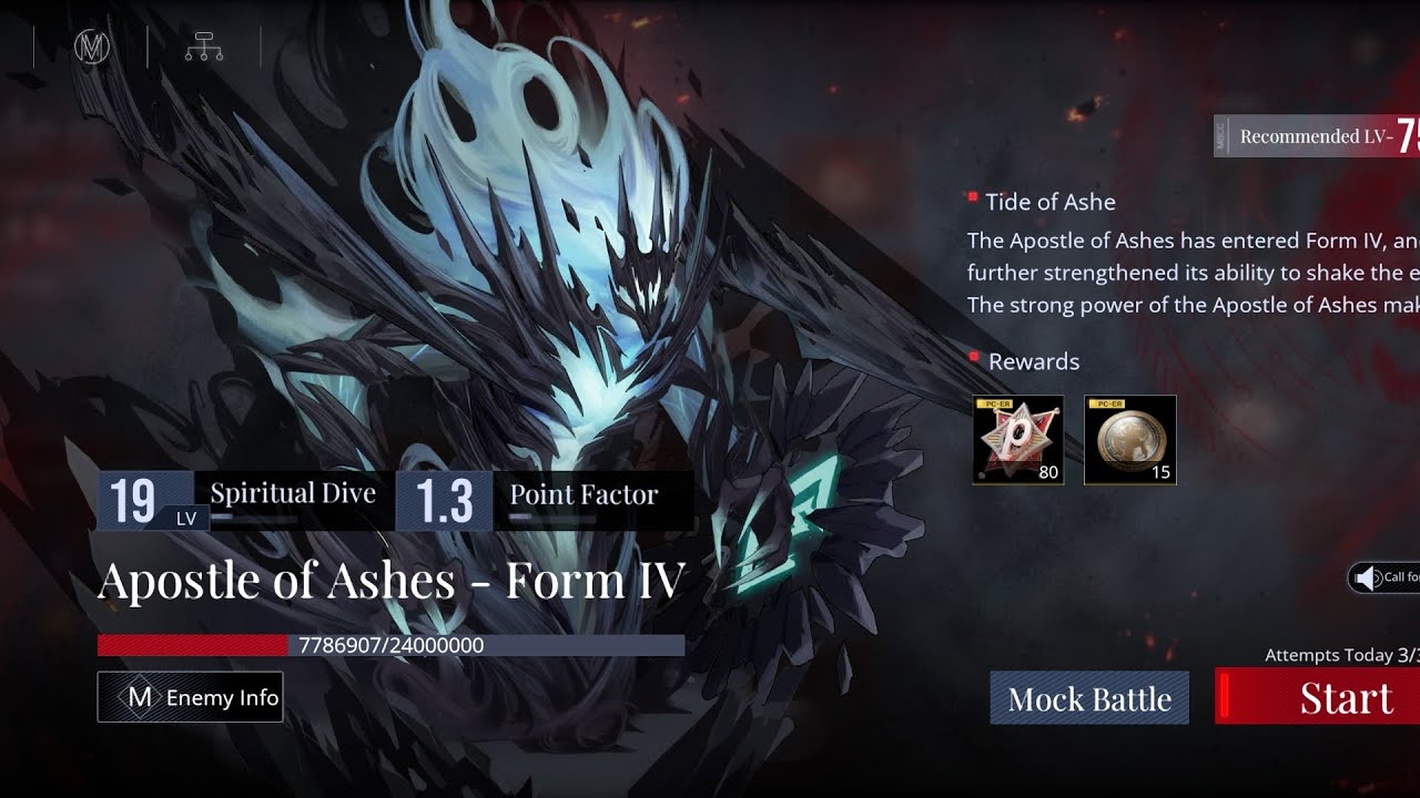 PATH TO NOWHERE (Tides-of-ashes-S3) Apostle of Ashes Form-IV Mainlineup