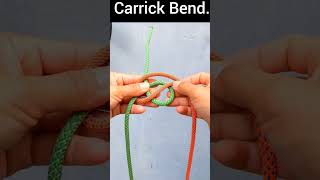 Single Carrick Bend/ Carrick Bend. #Knots #Shorts