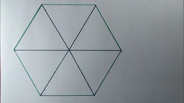 Teken een regelmatige zeshoek met een gradenboog #regularhexagon