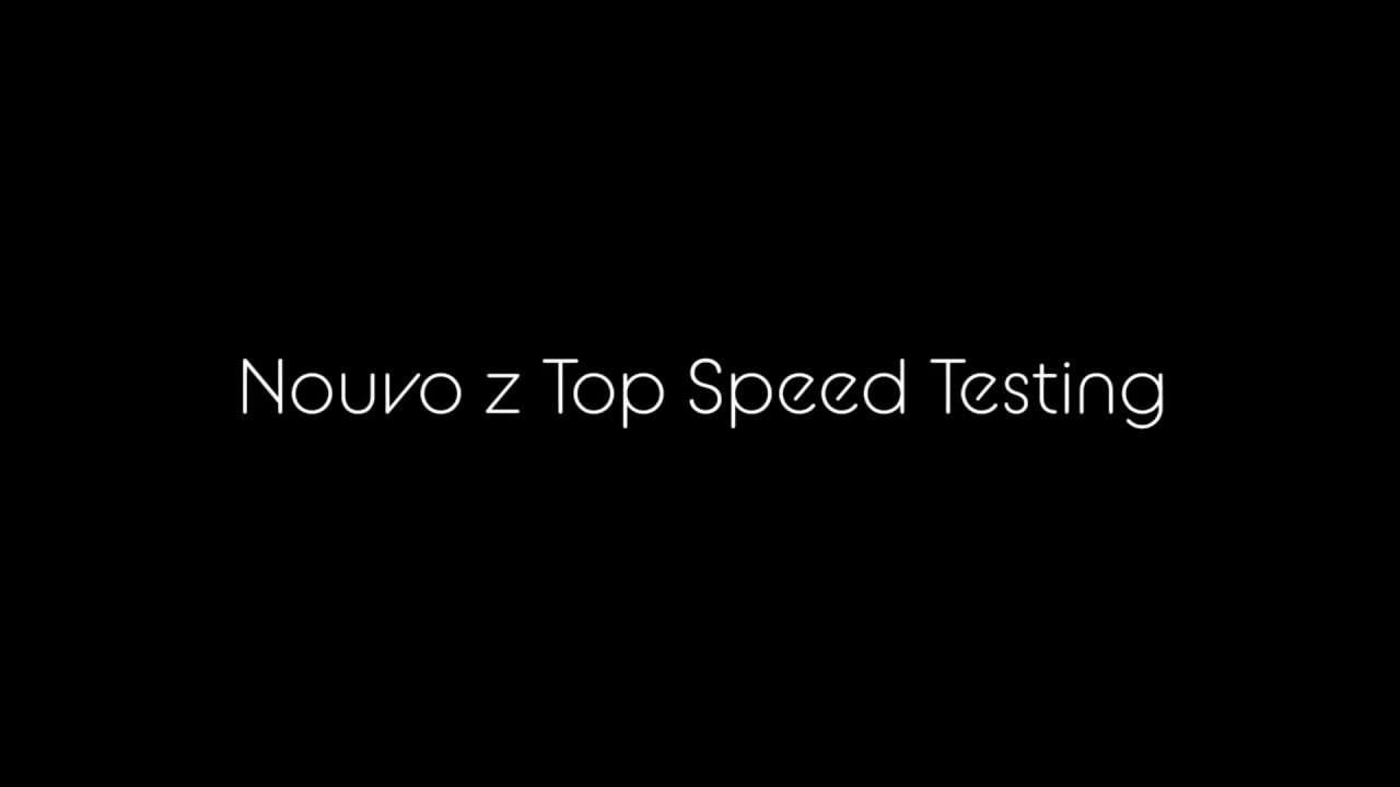 Nouvo z Yamaha Top Speed Testing