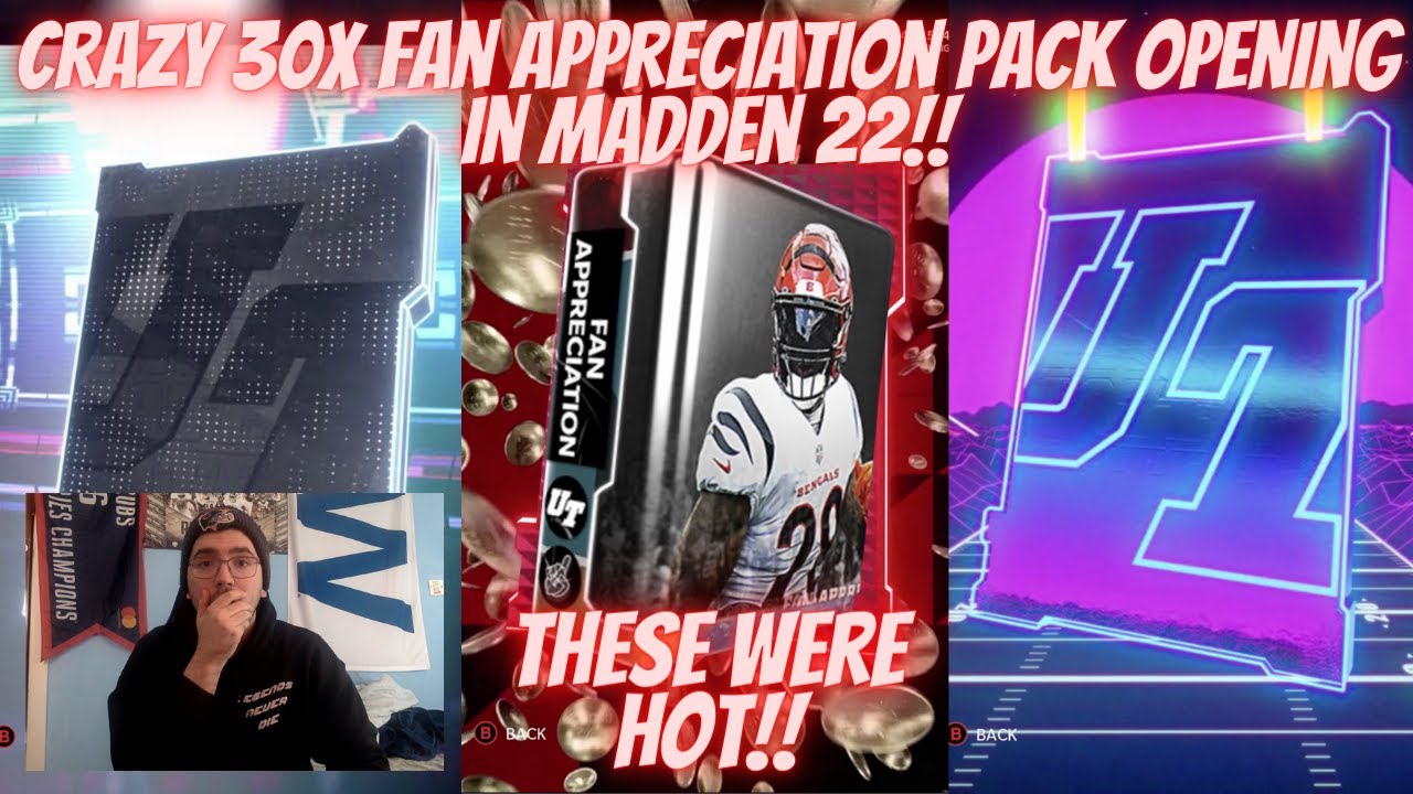CRAZY 30X FAN APPRECIATION PACK OPENING IN MADDEN 22!! ARE FAN