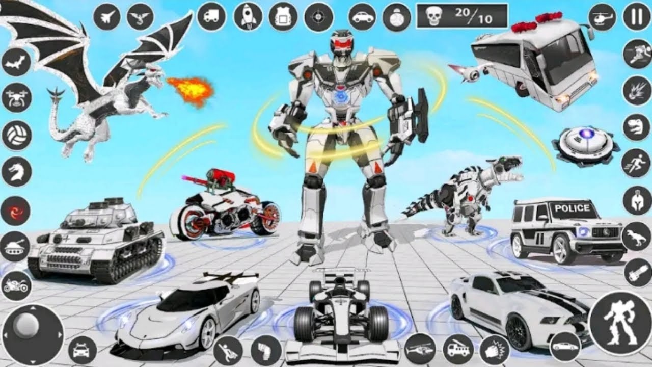 Dragon Robot Car Transform | Android ios Gameplay