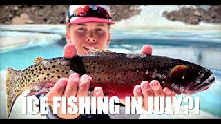 Uncovering Hidden Gems Fishing High Altitude Half Frozen Colorado Backcountry Lakes