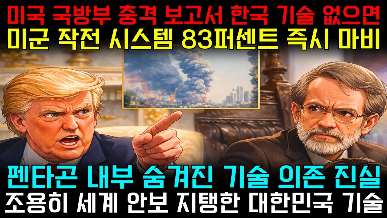 미국 국방부가 숨긴 충격 보고서… “한국 기술 끊기면 미군 83% 마비”