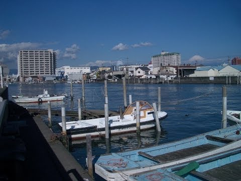 巴川の風景　静岡県静岡市清水区