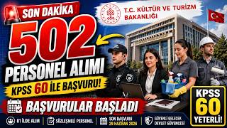 KPSS 60 PUANLA ATAMA! | Kültür Bakanlığı 502 Memur Alımı Başladı! screenshot 3