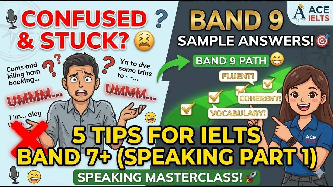 IELTS Speaking Part 1 Band 9 Sample Answers Get Band 7+ | Ace IELTS ...