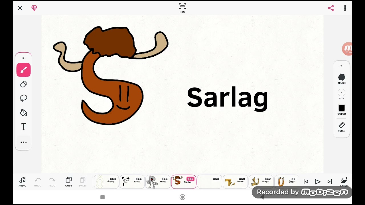 Latin Mongolian Alphabet Song 