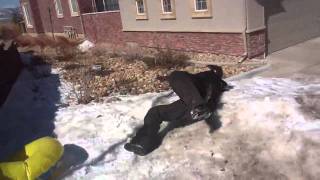 Epic sledding fail 2