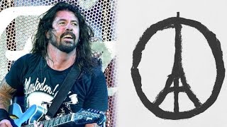 ​Celebrities Post Artist's Symbol of Peace, Cancel Shows After Paris Attacks